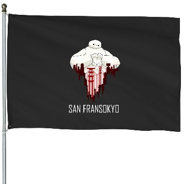 Discover Disney Big Hero 6 Baymax San Fransokyo Love House Flags