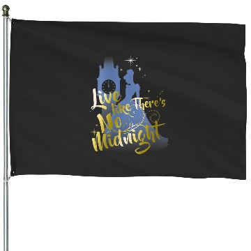 Discover Womens Disney Cinde Live Like Theres No Midnight Silhouette VNeck TShirt House Flags