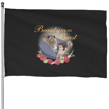Discover Disney Princess - Beauty And The Beast Roses House Flags