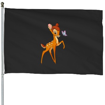 Discover Disney Bambi Young Bambi Classic Cute Happy Pose Logo House Flags
