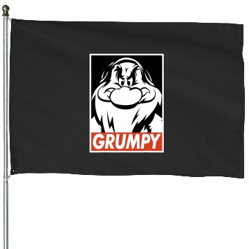 Discover Disney Snow White Grumpy Streetwear Poster House Flags