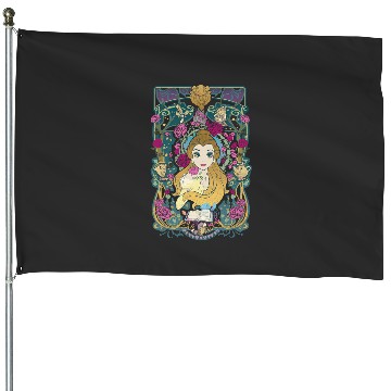 Discover Disney Beauty And The Beast Belle Surrounded Graphic House Flags