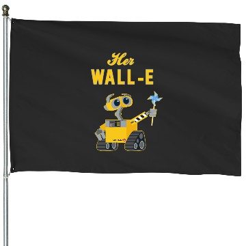 Discover Disney Pixar Wall-E Her Wall-E Couples House Flags