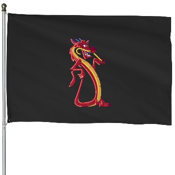 Discover Disney Mulan Mushu Neon Accent Portrait House Flags