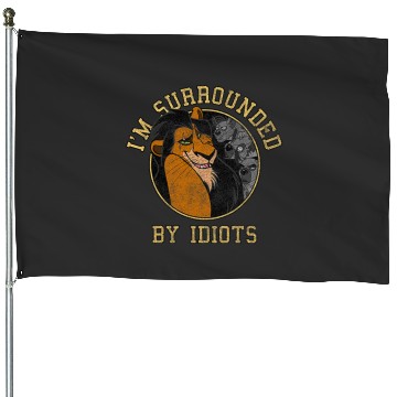 Discover Disney The Lion King Scar & Hyenas Surrounded By Idiots House Flags