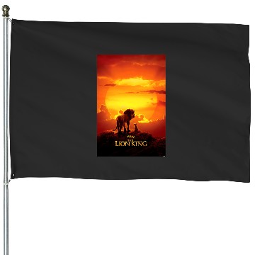 Discover Disney The Lion King Live Action Mufasa Simba Sunset Poster House Flags