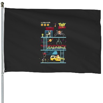 Discover Disney Pixar Toy Story 8-Bit Video Game Scene House Flags