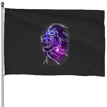 Discover Disney Lion King Mufasa Galaxies Graphic House Flags