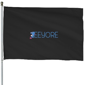 Discover Disney Winnie the Pooh Eeyore Classic Lettering House Flags