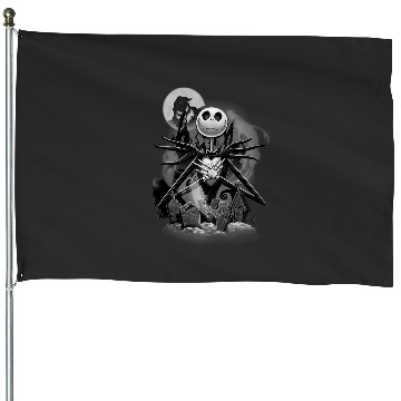 Discover Disneys nightmare bee christmas jack night scene House Flags