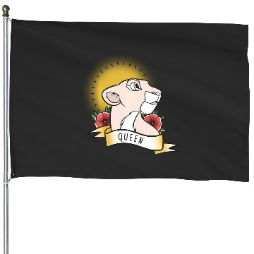 Discover Disney Lion King Nala Queen Tattoo Yellow House Flags