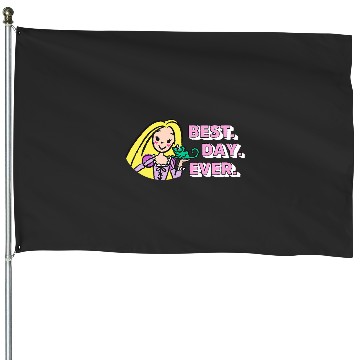 Discover Disney Tangled Rapunzel Pascal Drawing Best Day Ever Logo House Flags