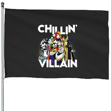 Discover Disneys Villains Cruella Evil Queen Ursula Maleficent House Flags