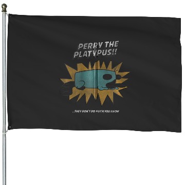Discover Disneys phineas and ferb perry platypus zip House Flags