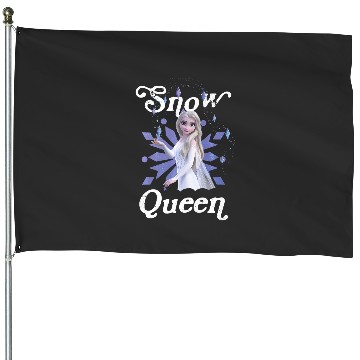 Discover Disneys frozens 2 elsa snow queen portrait premium House Flags