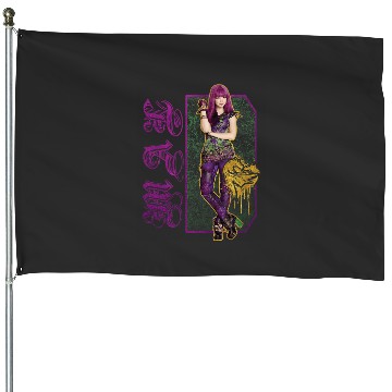 Discover Disney Descendants 2 Mal Paint Drip Poster House Flags