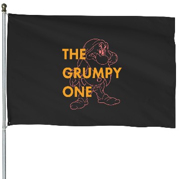 Discover Disney Snow White The Grumpy One Graphic House Flags