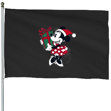 Discover Disney Minnie Mouse Gift Holiday House Flags