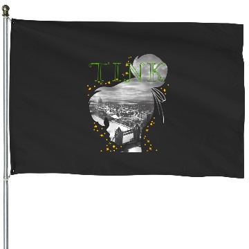 Discover Disney Peter Pan Tinkerbell Silhouette Fill London Bridge House Flags