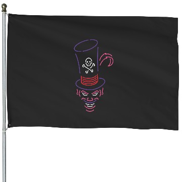 Discover Disneys Dr. Facilier Neon Face House Flags