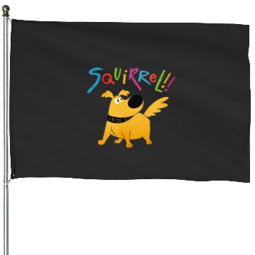 Discover Disney Pixar UP Dug Squirrel Pose House Flags