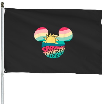 Discover Disney Mickey And Friends Spring Break 2025 Mickey Big Logo House Flags