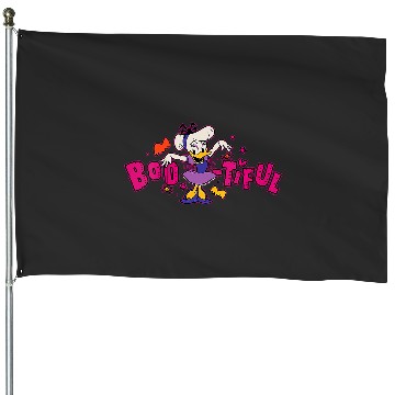 Discover Womens Disney Daisy Duck in Costume BOO-tiful Spooky Cute Halloween V-Neck House Flags