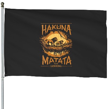 Discover Womens Disney The Lion King Live Action Hakuna Matata Sunset Poster V-Neck House Flags