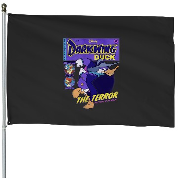 Discover Disney Darkwing Duck Black  Classic Fit House Flags