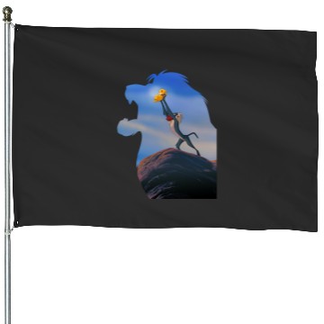 Discover Disney Lion King Mufasa Silhouette Pride Rock Rafiki Simba House Flags