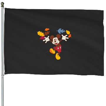 Discover Disney Mickey Mouse Thanksgiving Autumn Fun House Flags