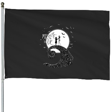 Discover Disneys nightmare bee christmas jack and sally House Flags