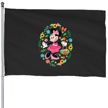 Discover Disney Minnie Mouse Springtime Easter Egg Hunt House Flags