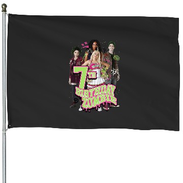 Discover Disney Zombies 7th Birthday Zombie Group Poster House Flags