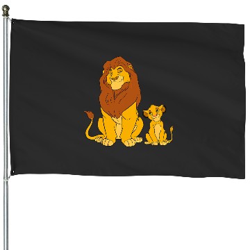 Discover Disney The Lion King Young Simba and Mufasa House Flags