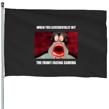 Discover Disneys little mermaid ursula frontfacing camera meme long sleeve House Flags