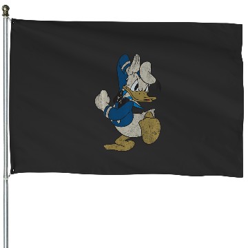Discover Disney - Vintage Angry Donald Duck Hat House Flags