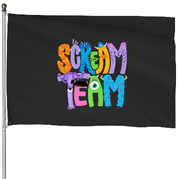Discover Disney And Pixars Monsters Inc. Scream Team Halloween House Flags