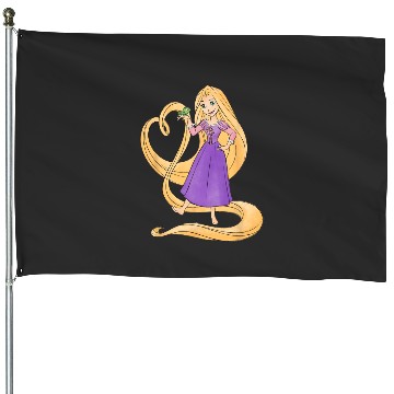 Discover Disney Princess Rapunzel Heart and Pascal House Flags