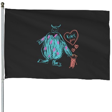 Discover Disney And Pixars Monsters Inc. Sulley Kitty And Boo House Flags