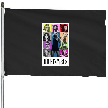 Discover Miley Cyrus Eras Tour Shirt Flowers House Flags