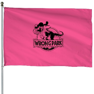 Discover Wrong Park Disneyland House Flags, Disney Dinosaur House Flags, Jurassic Park House Flags
