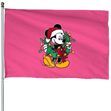 Discover Disney Mickey Mouse Lights Raglan Baseball House Flags House Flags