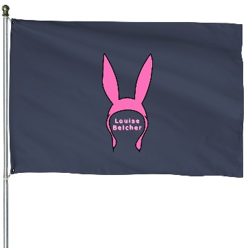 Discover Louise belcher bunny ears from bobs burgers House Flags
