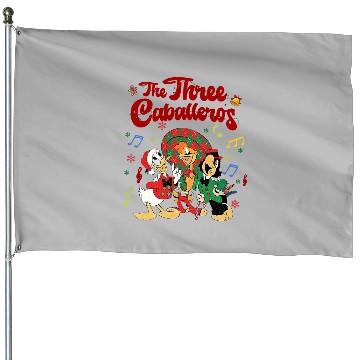 Discover Disney Three Caballeros Christmas Lights Sing Christmas Song House Flags