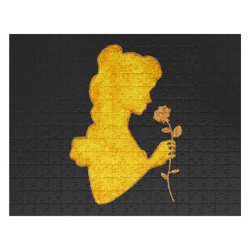 Discover Watercolor Silhouette Beauty and the Beast Belle  : Disney princess tattoo Shirt,  Princess tattoo vintage t shirt, Disney princess tattoo Gift Fan S-5XL Jigsaw Puzzles