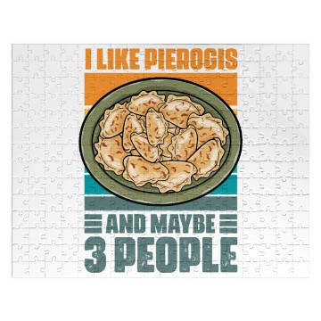 Discover Retro Vintage Polish Cuisine Humor For Pierogi Jigsaw Puzzles