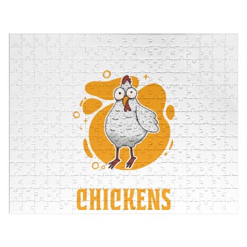 Discover Chickens Chicken Farm Farmer Jigsaw Puzzles