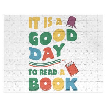 Discover It’s a Good Day to Read a Book Lovers Library Read Jigsaw Puzzles