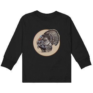 Discover Wild Turkey Kids Long Sleeve T Shirts